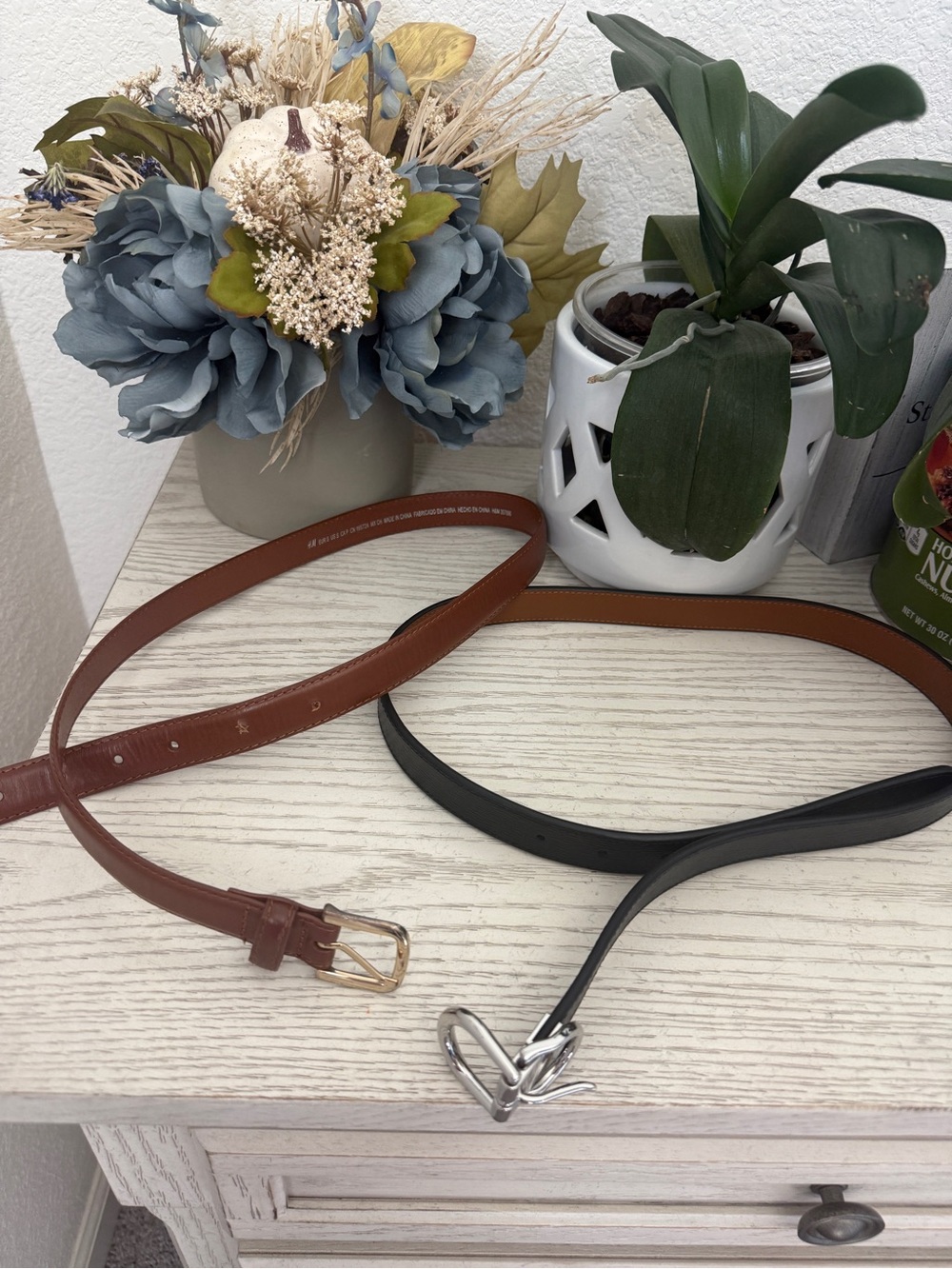 Women’s Belt Bundle – H&M Brown + Reversible Black Belt